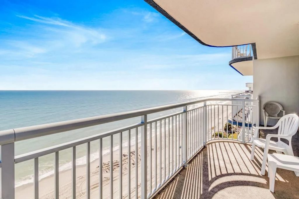 Large oceanfront Myrtle Beach condo with balconies and Atlantic views
