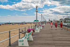 Duck Boardwalk along the sound in the Outer Banks