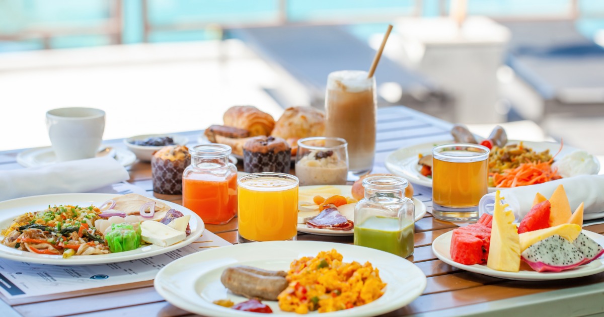 Brunch spread at a Myrtle Beach restaurant