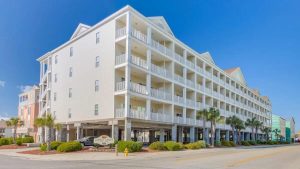 North Myrtle Beach condo with ocean views and balconies near the beach