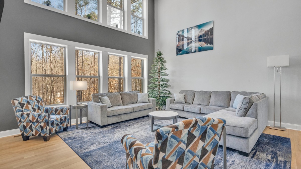 Luxury Lake Norman waterfront home with private pool, hot tub, and dock