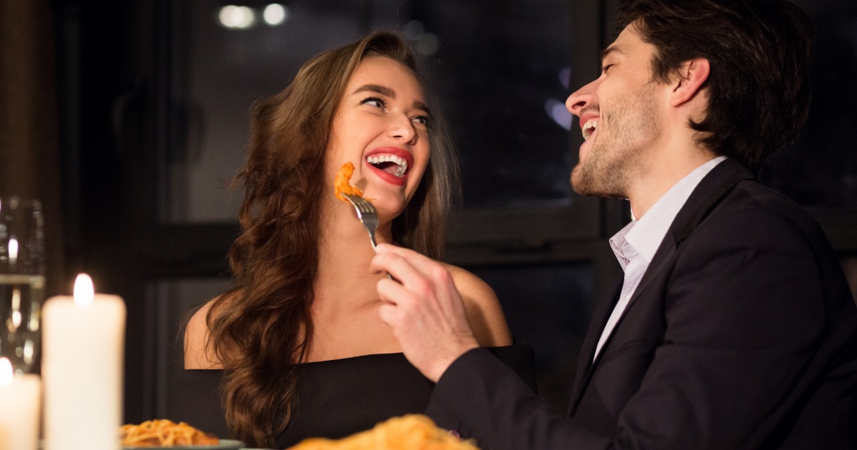 Couple choosing between casual and waterfront dining options in Key Largo