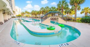 Family enjoying different vacation rental amenities during their stay