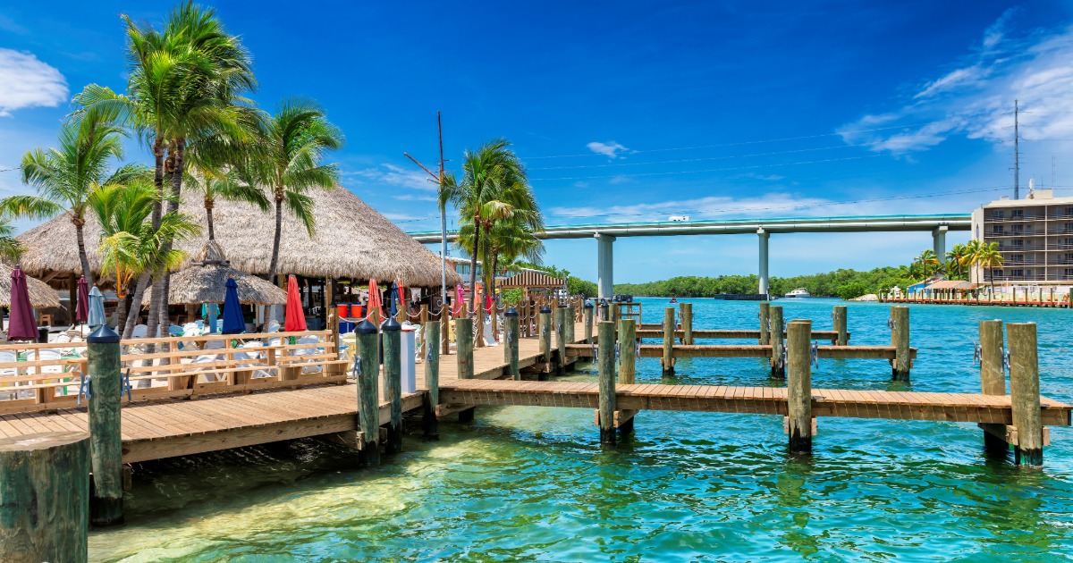 casual waterfront restaurant in the Florida Keys