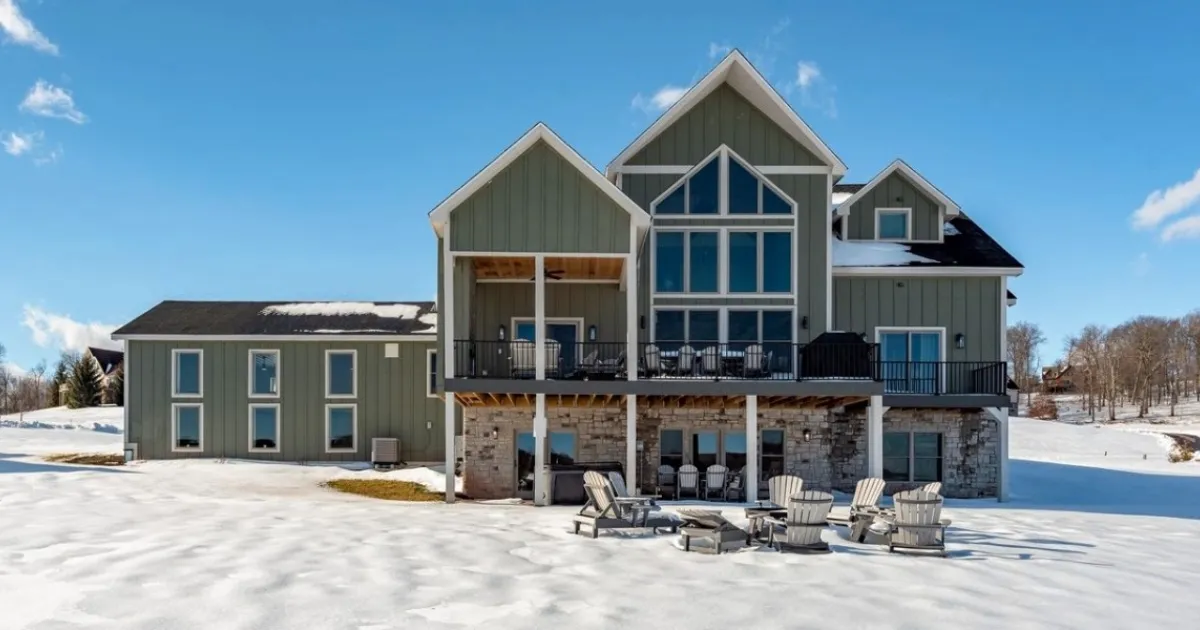 Deep Creek Lake vacation rental home exterior mountain views