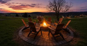 Large lakefront vacation home with a deck and dock at Deep Creek Lake