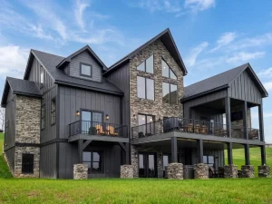 Crooked Oak lodge Deep Creek Lake vacation home exterior